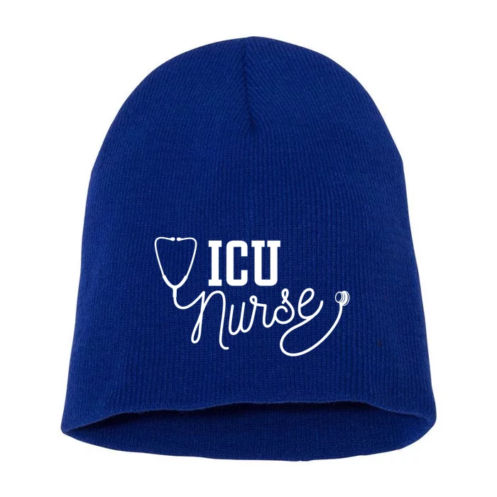 Intensive Care Unit Nurse Icu Nurse Gift Short Acrylic Beanie