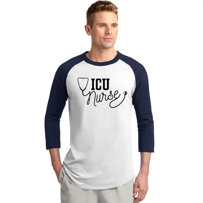 Intensive Care Unit Nurse Icu Nurse Gift Baseball Sleeve Shirt