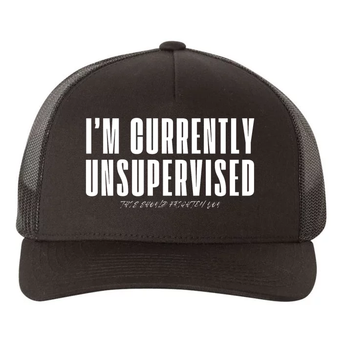 Im Currently Unsupervised This Should Frighten You Yupoong Adult 5-Panel Trucker Hat