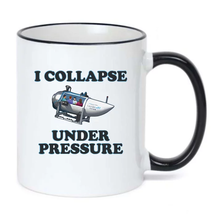 I Collapse Under Pressure Black Color Changing Mug