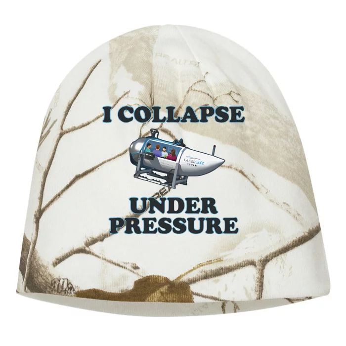 I Collapse Under Pressure Kati - Camo Knit Beanie