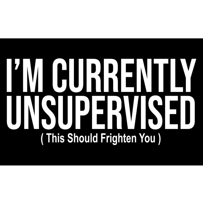 Im Currently Unsupervised This Should Frighten You Funny Bumper Sticker