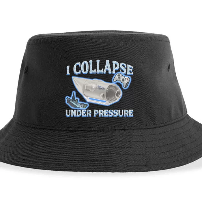 I Collapse Under Pressure Sustainable Bucket Hat