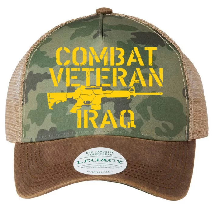 Iraq Combat Veteran Proud Legacy Tie Dye Trucker Hat