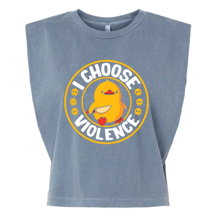 I Choose Violence Duck Garment-Dyed Women's Muscle Tee