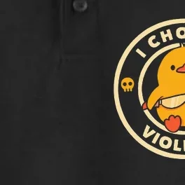 I Choose Violence Duck Dry Zone Grid Performance Polo