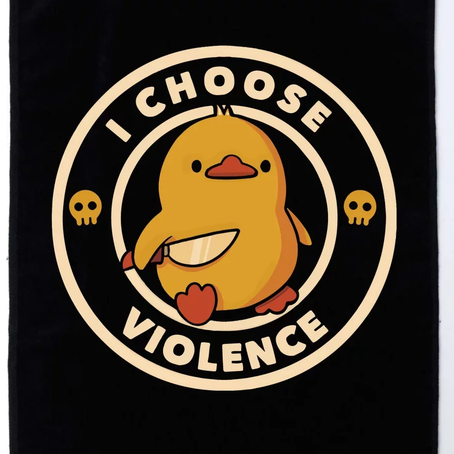 I Choose Violence Platinum Collection Golf Towel