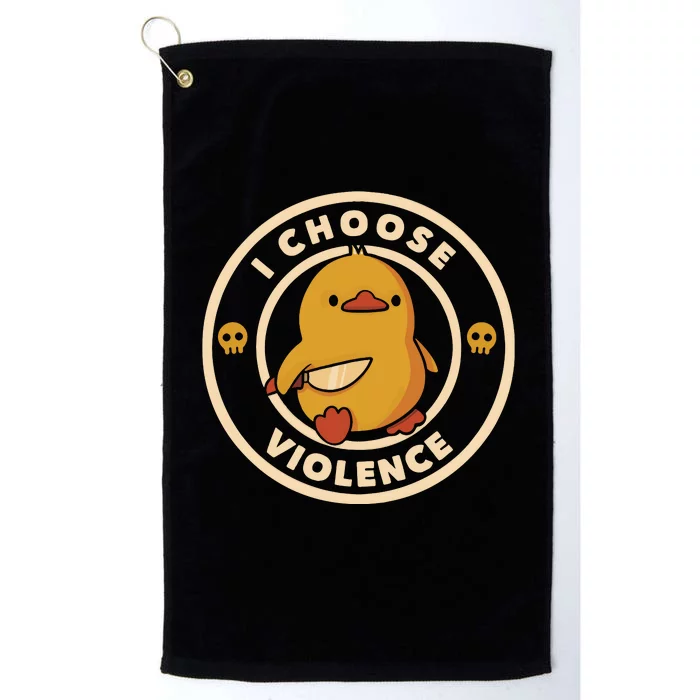 I Choose Violence Platinum Collection Golf Towel