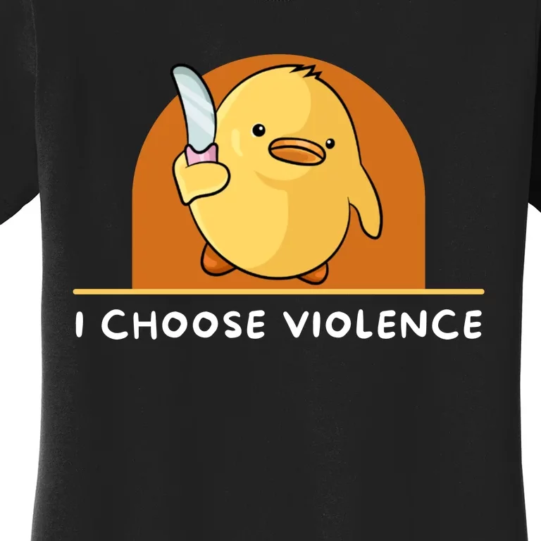  I choose violence funny duck Long Sleeve T-Shirt