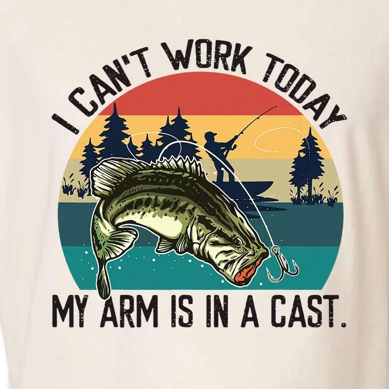 I CanT Work Today My Arm Is In A Cast Garment-Dyed Women's Muscle Tee