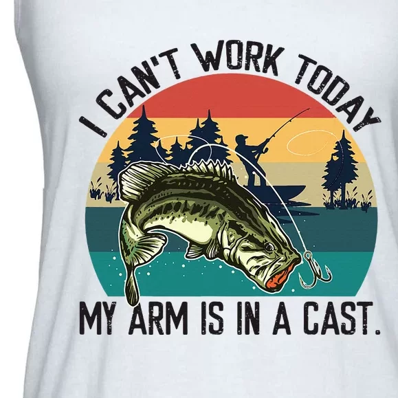 I CanT Work Today My Arm Is In A Cast Ladies Essential Flowy Tank