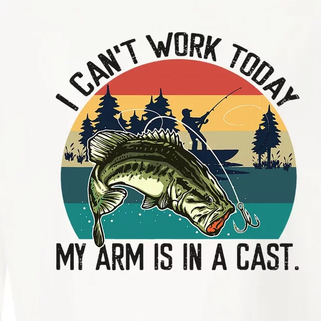 I CanT Work Today My Arm Is In A Cast Cropped Pullover Crew