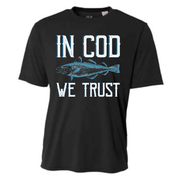 In COD We Trust Funny Fishing Portuguese Pride Cooling Performance Crew T-Shirt