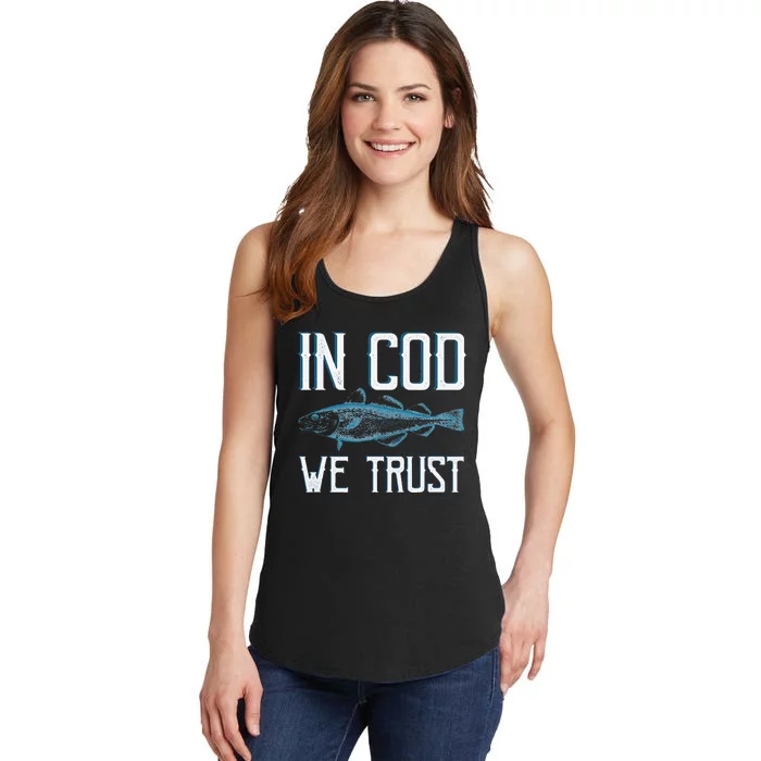 In COD We Trust Funny Fishing Portuguese Pride Ladies Essential Tank