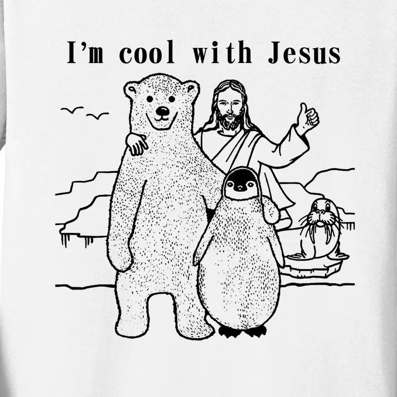 IM Cool With Jesus Kids Long Sleeve Shirt