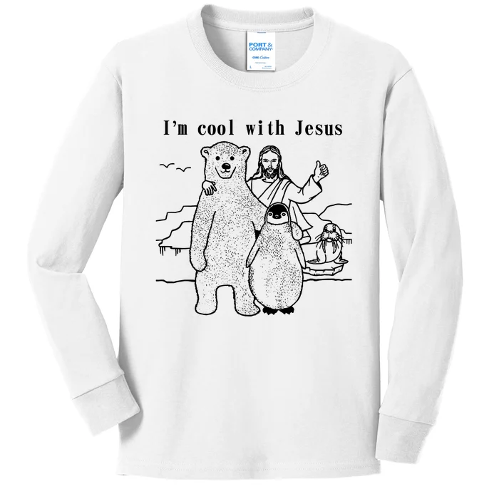 IM Cool With Jesus Kids Long Sleeve Shirt