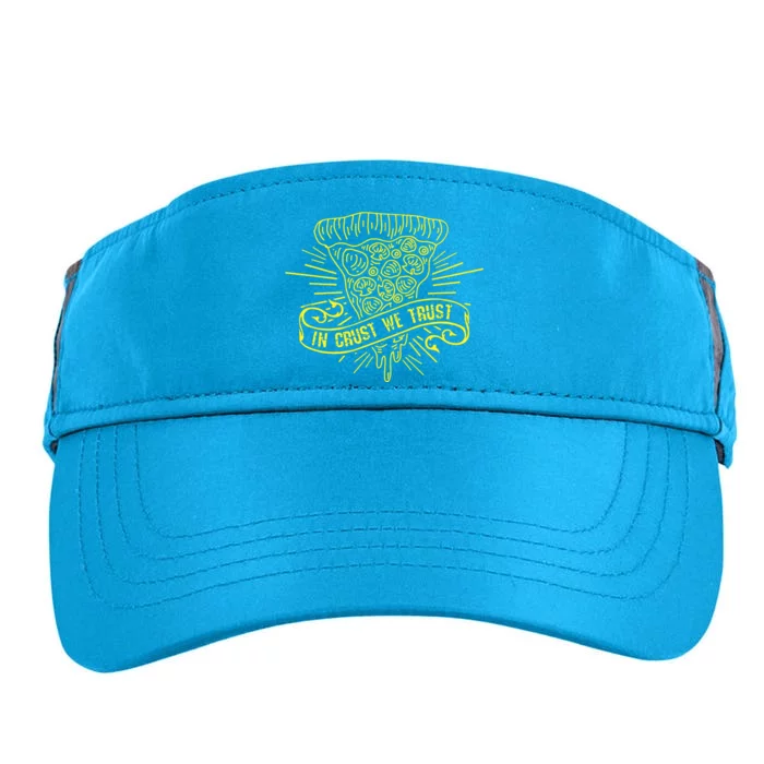 In Crust We Trust Pizza Addict Adult Drive Performance Visor