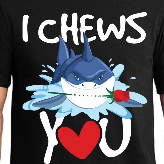 I Chews You Shark Lovers Wildlife Marine Biologist Science Pajama Set