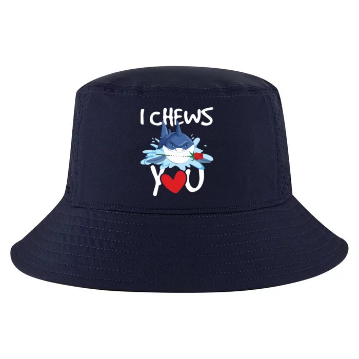 I Chews You Shark Lovers Wildlife Marine Biologist Science Cool Comfort Performance Bucket Hat