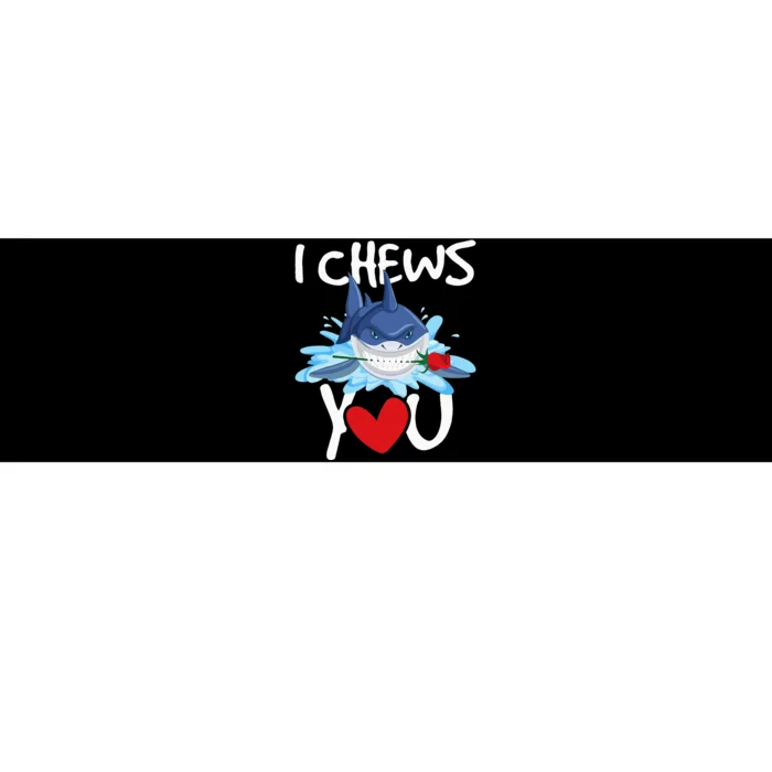 I Chews You Shark Lovers Wildlife Marine Biologist Science Bumper Sticker