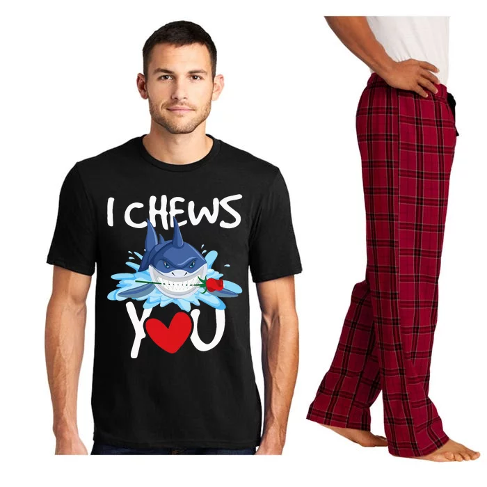 I Chews You Shark Lovers Wildlife Marine Biologist Science Pajama Set