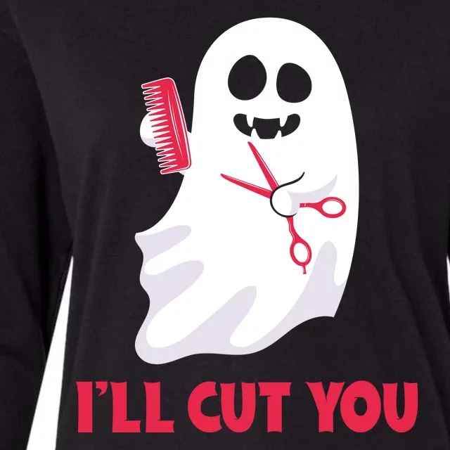 I'll Cut You Halloween Boo Hocus Pocus Halloween Day Womens Cotton Relaxed Long Sleeve T-Shirt