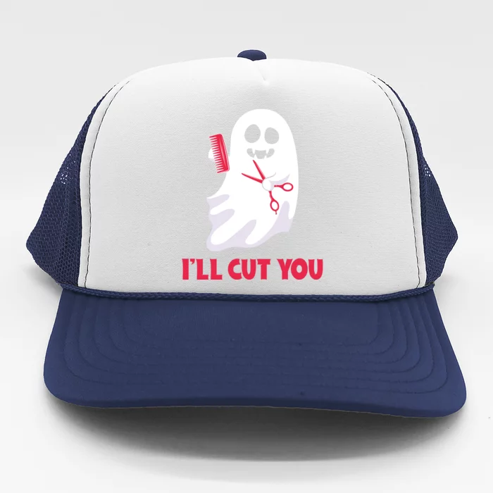 I'll Cut You Halloween Boo Hocus Pocus Halloween Day Trucker Hat