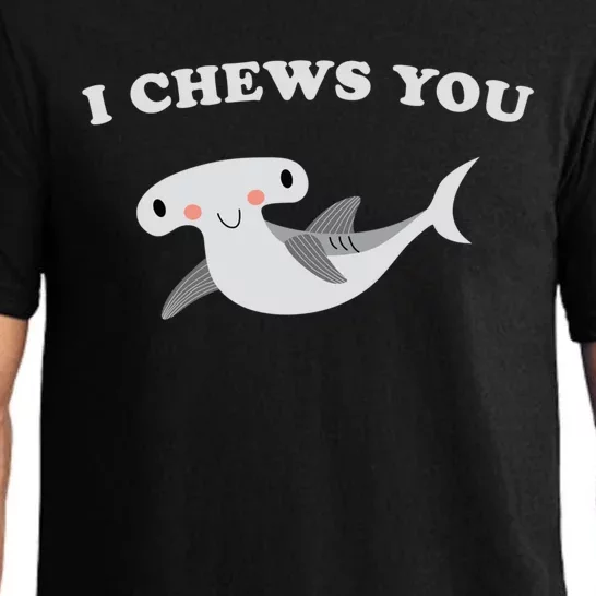 I Chews You Valentines Day Shark Gift Pajama Set