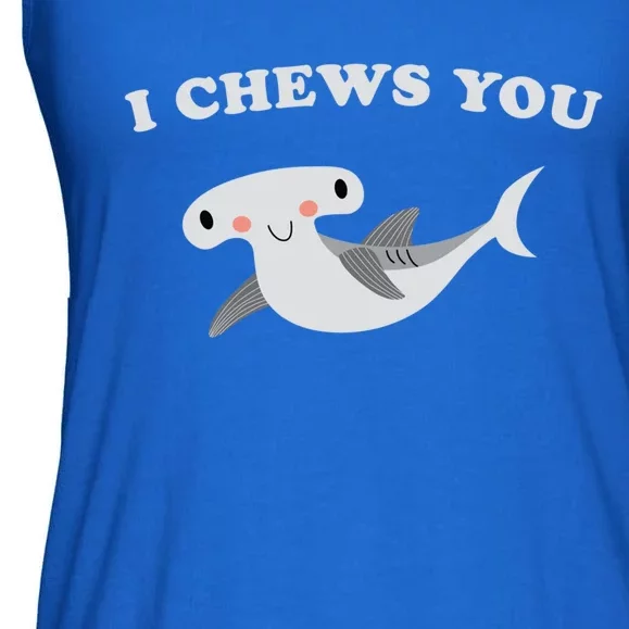 I Chews You Valentines Day Shark Gift Ladies Essential Flowy Tank