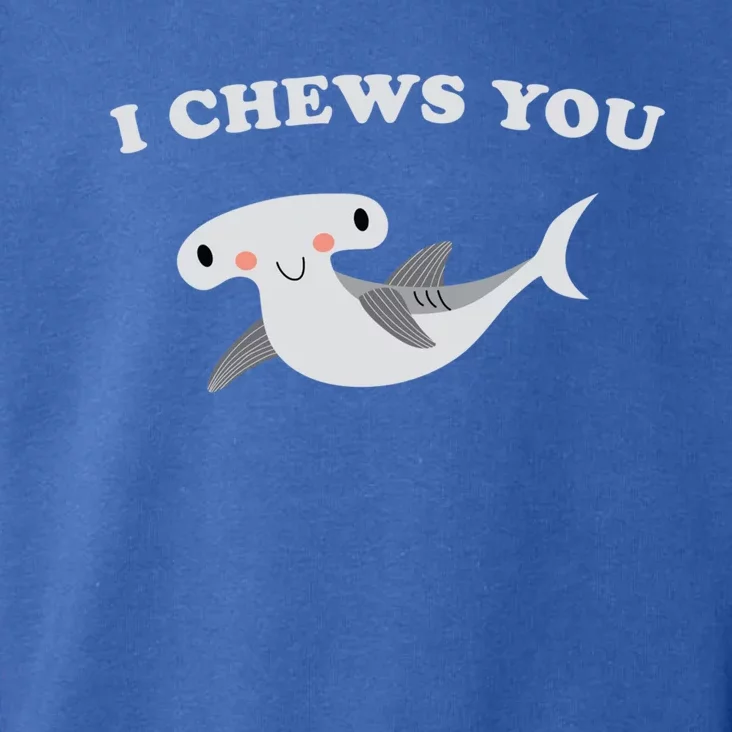 I Chews You Valentines Day Shark Gift Toddler Hoodie