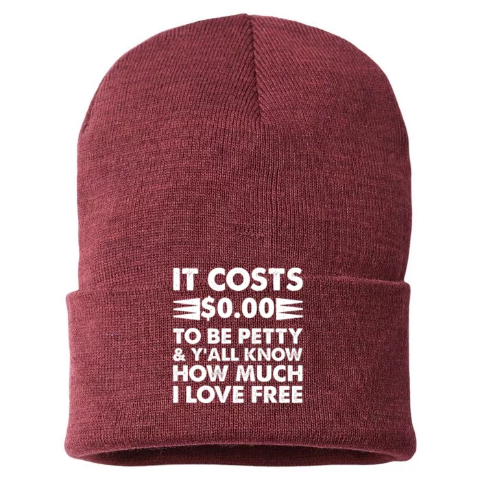 It Cost Zero Dollars To Be Petty Sustainable Knit Beanie