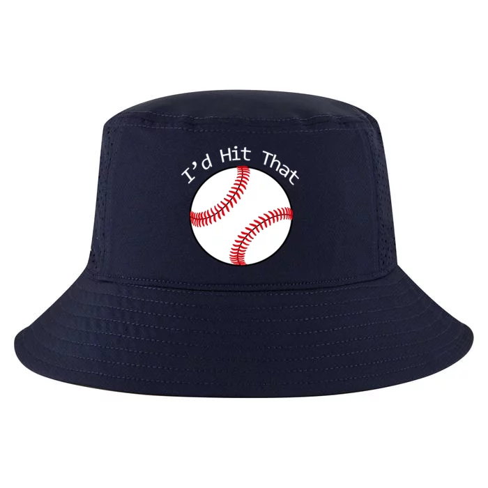 I'd Hit That Baseball Cool Comfort Performance Bucket Hat