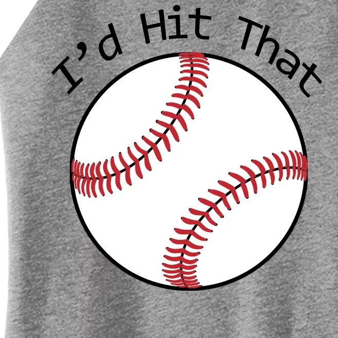 I'd Hit That Baseball Women’s Perfect Tri Rocker Tank