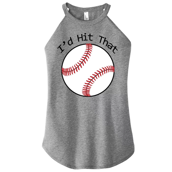 I'd Hit That Baseball Women’s Perfect Tri Rocker Tank