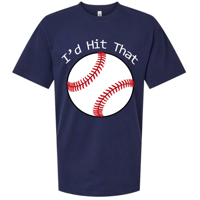 I'd Hit That Baseball Sueded Cloud Jersey T-Shirt