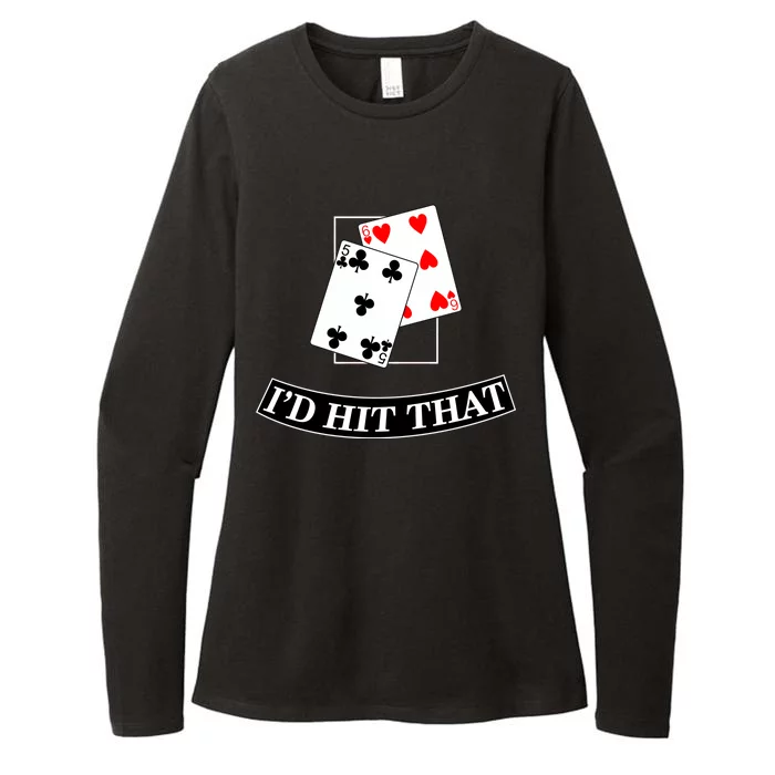 I'd Hit That Black Jack Womens CVC Long Sleeve Shirt