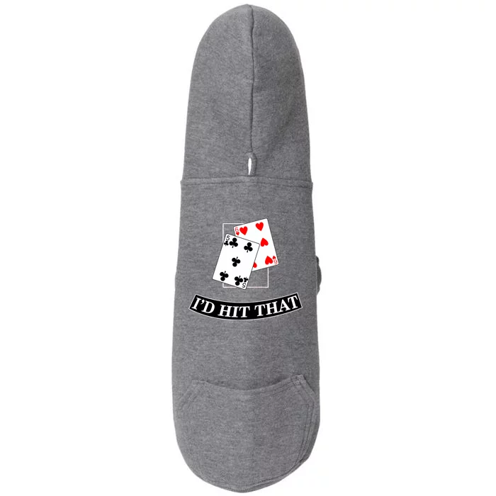 I'd Hit That Black Jack Doggie 3-End Fleece Hoodie