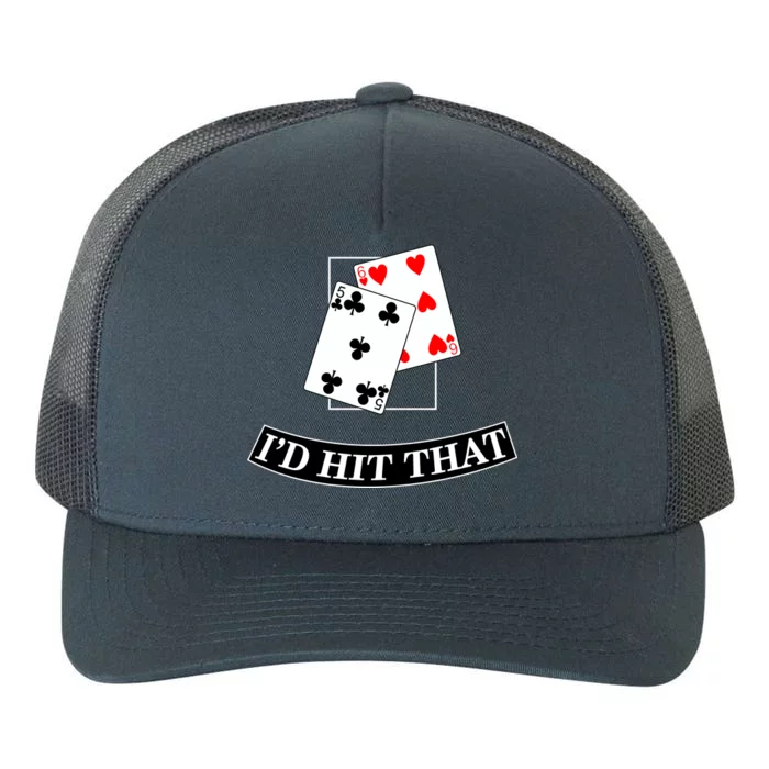 I'd Hit That Black Jack Yupoong Adult 5-Panel Trucker Hat