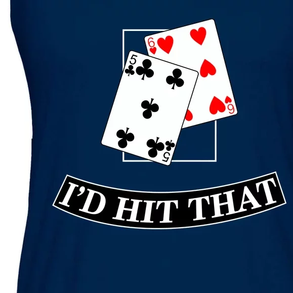 I'd Hit That Black Jack Ladies Essential Flowy Tank