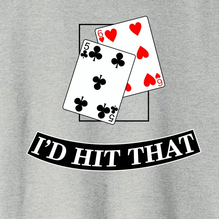 I'd Hit That Black Jack Women's Crop Top Tee