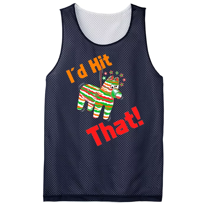 I'd Hit That Pinata Mesh Reversible Basketball Jersey Tank