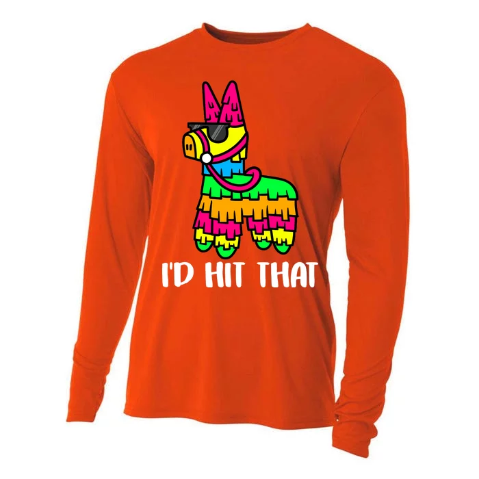 I'd Hit That Pinata Funny Party Cooling Performance Long Sleeve Crew