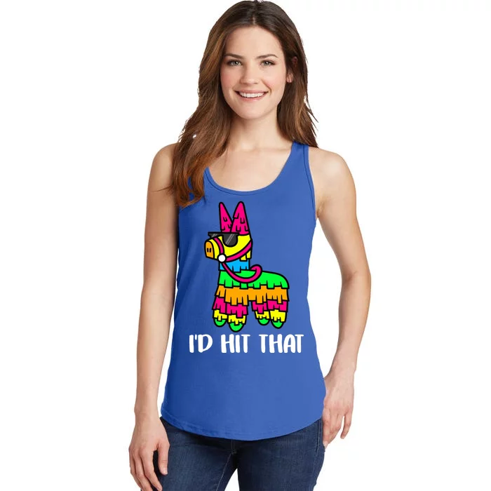 I'd Hit That Pinata Funny Party Ladies Essential Tank