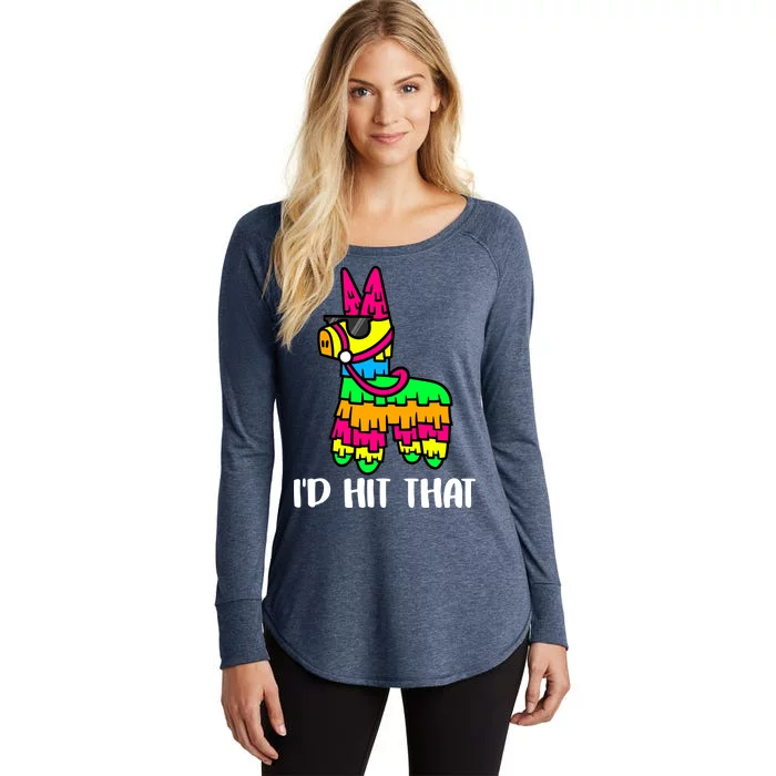 I'd Hit That Pinata Funny Party Women's Perfect Tri Tunic Long Sleeve Shirt