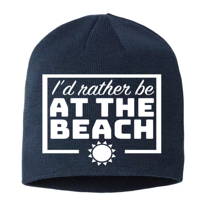 I'd Rather Be At The Beach 8 1/2in Sustainable Knit Beanie