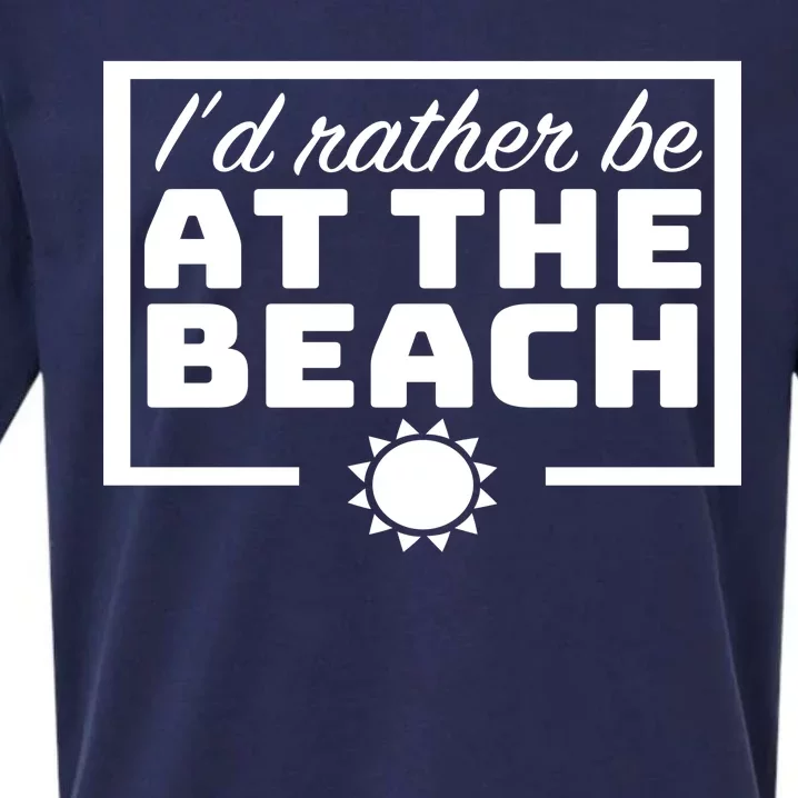 I'd Rather Be At The Beach Sueded Cloud Jersey T-Shirt