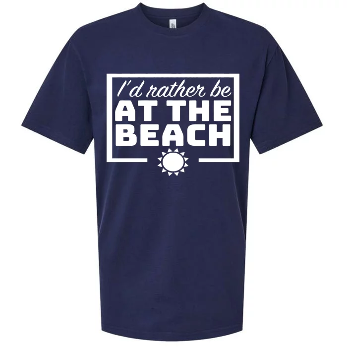 I'd Rather Be At The Beach Sueded Cloud Jersey T-Shirt