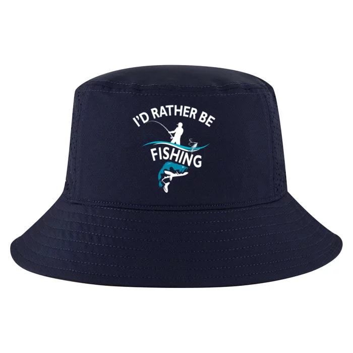 I'd Rather Be Fishing Cool Comfort Performance Bucket Hat