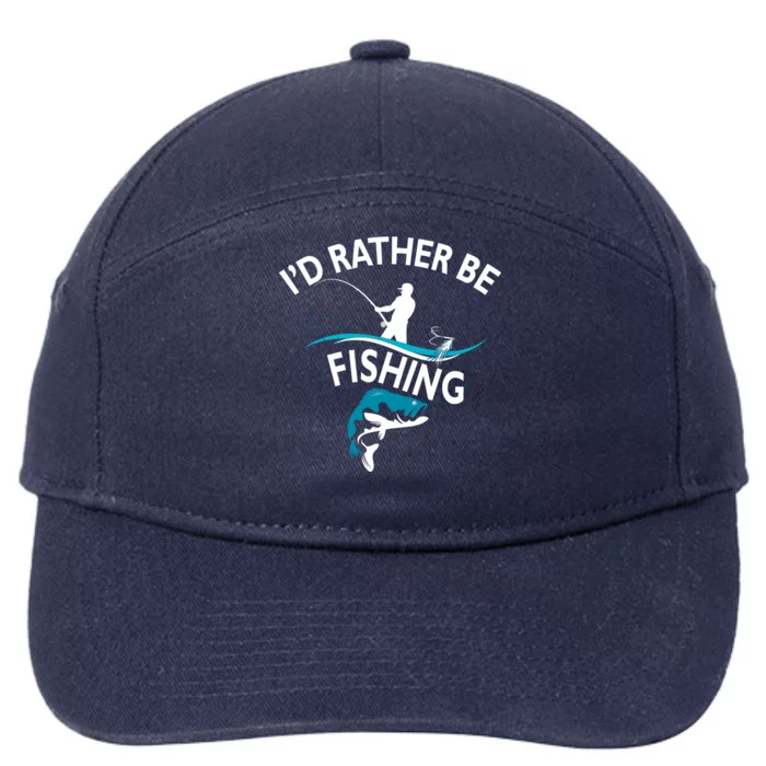 I'd Rather Be Fishing 7-Panel Snapback Hat