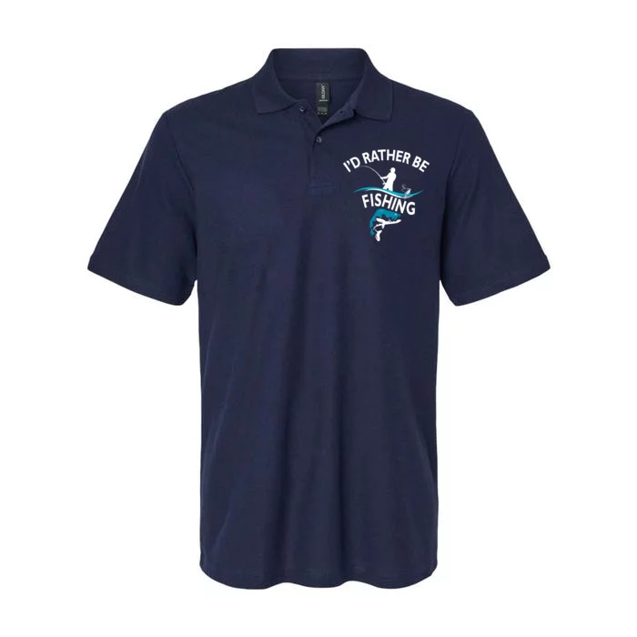 I'd Rather Be Fishing Softstyle Adult Sport Polo